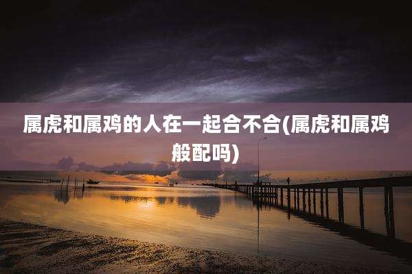 属虎和属鸡的人在一起合不合(属虎和属鸡般配吗)