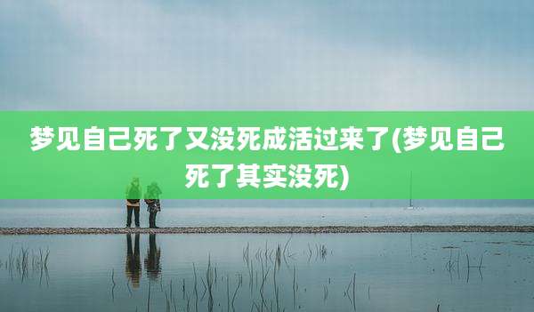 梦见自己死了又没死成活过来了(梦见自己死了其实没死)