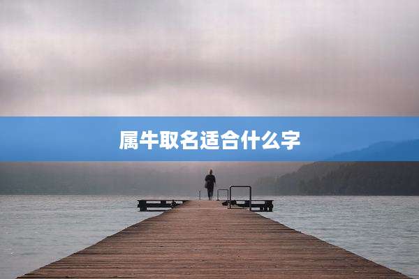 属牛取名适合什么字