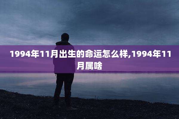 1994年11月出生的命运怎么样,1994年11月属啥