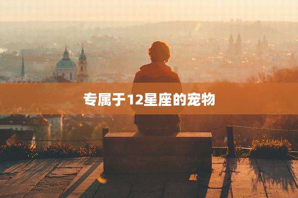 专属于12星座的宠物