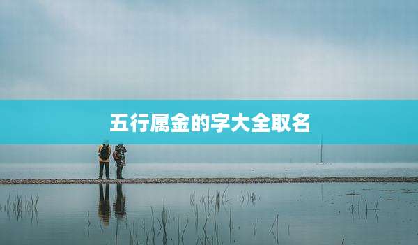 五行属金的字大全取名