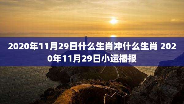 2020年11月29日什么生肖冲什么生肖 2020年11月29日小运播报