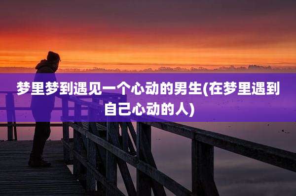 梦里梦到遇见一个心动的男生(在梦里遇到自己心动的人)