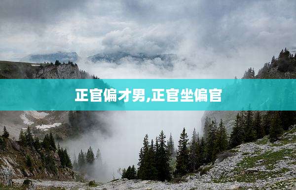 正官偏才男,正官坐偏官