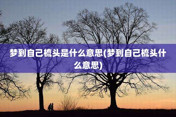 梦到自己梳头是什么意思(梦到自己梳头什么意思)
