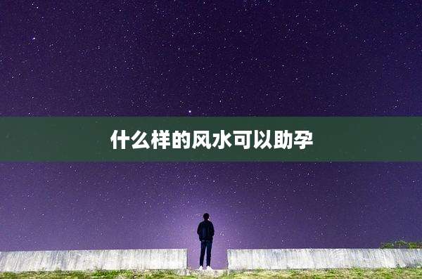 什么样的风水可以助孕