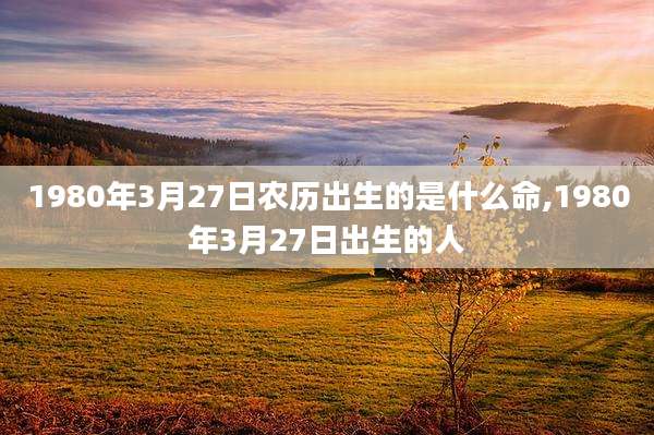 1980年3月27日农历出生的是什么命,1980年3月27日出生的人