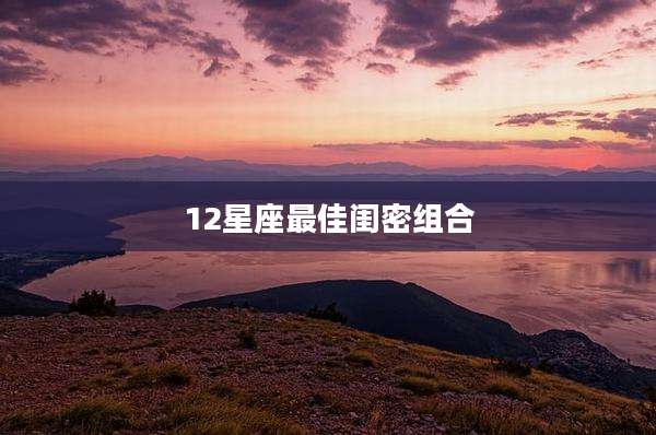 12星座最佳闺密组合