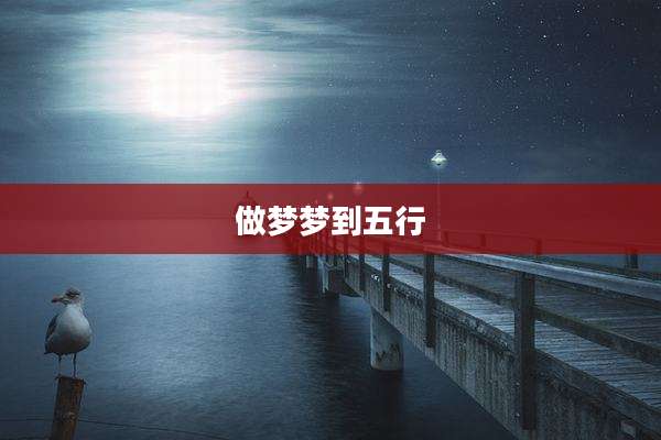 做梦梦到五行