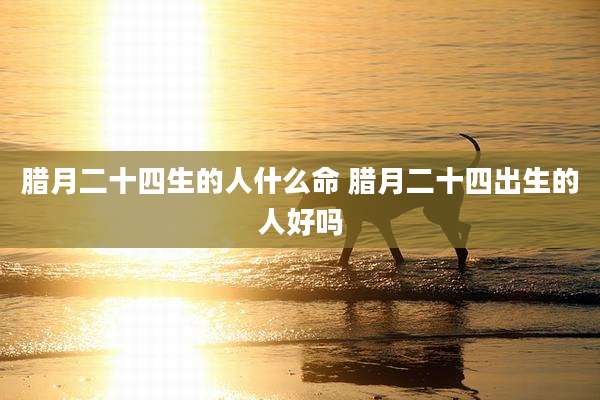 腊月二十四生的人什么命 腊月二十四出生的人好吗