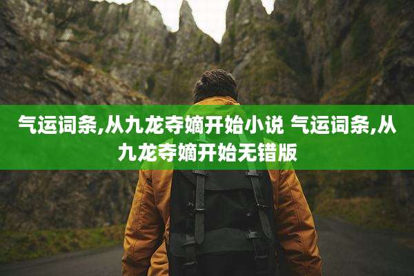 气运词条,从九龙夺嫡开始小说 气运词条,从九龙夺嫡开始无错版