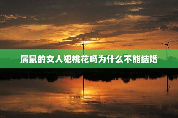 属鼠的女人犯桃花吗为什么不能结婚