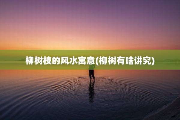 柳树枝的风水寓意(柳树有啥讲究)
