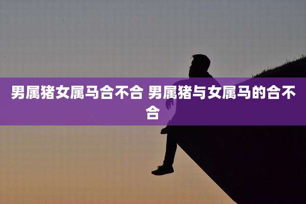 男属猪女属马合不合 男属猪与女属马的合不合