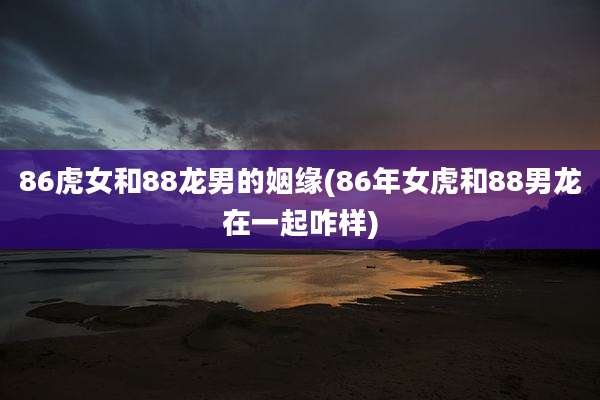 86虎女和88龙男的姻缘(86年女虎和88男龙在一起咋样)