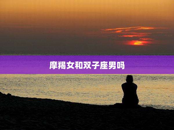 摩羯女和双子座男吗