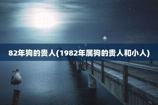 82年狗的贵人(1982年属狗的贵人和小人)