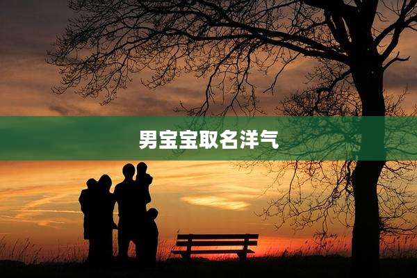 男宝宝取名洋气