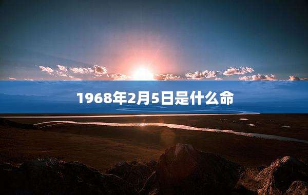 1968年2月5日是什么命