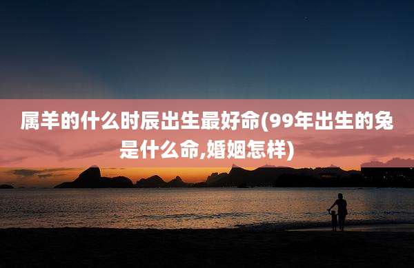 属羊的什么时辰出生最好命(99年出生的兔是什么命,婚姻怎样)