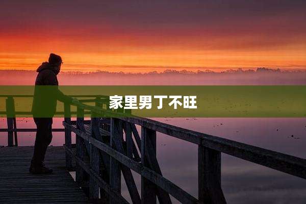家里男丁不旺