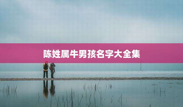 陈姓属牛男孩名字大全集