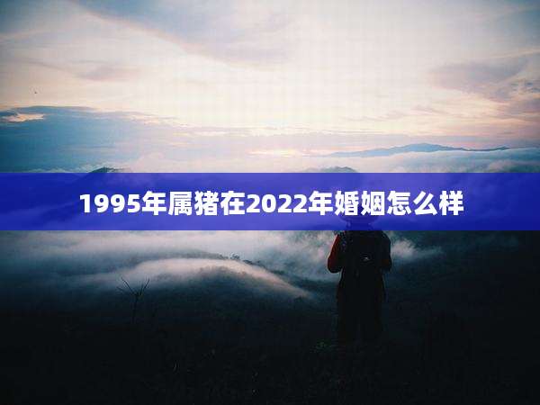 1995年属猪在2022年婚姻怎么样
