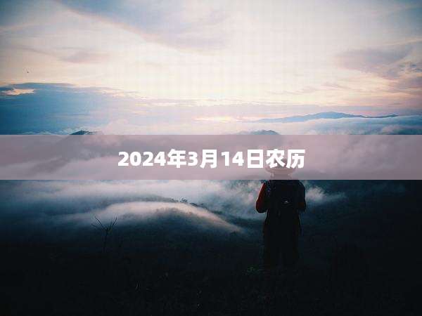 2024年3月14日农历