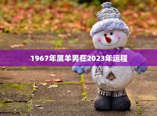 1967年属羊男在2023年运程