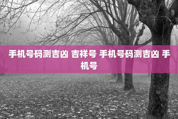 手机号码测吉凶 吉祥号 手机号码测吉凶 手机号