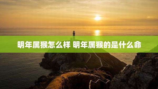 明年属猴怎么样 明年属猴的是什么命