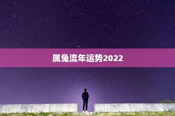 属兔流年运势2022
