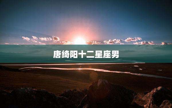 唐绮阳十二星座男