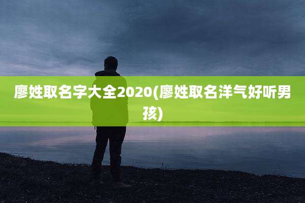 廖姓取名字大全2020(廖姓取名洋气好听男孩)