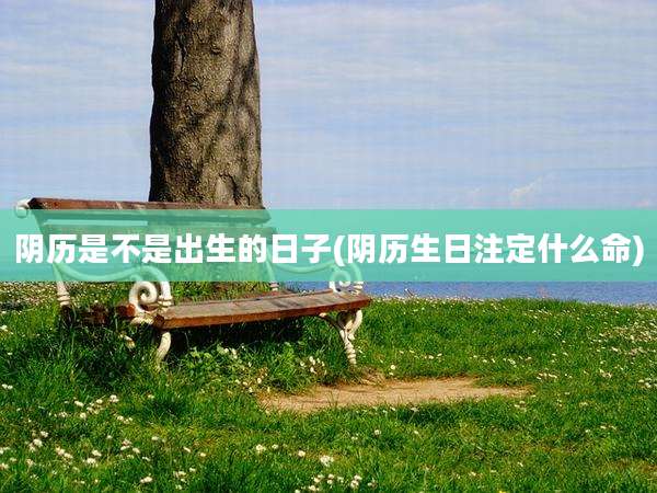 阴历是不是出生的日子(阴历生日注定什么命)