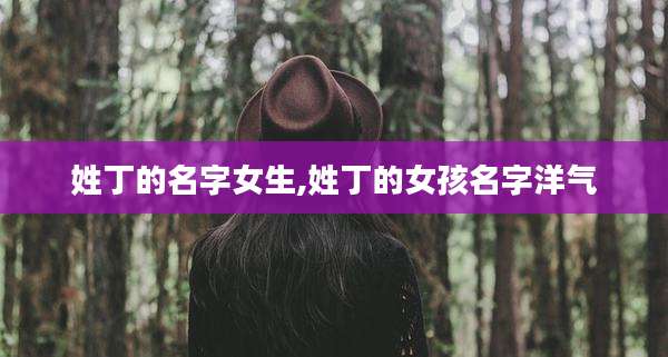 姓丁的名字女生,姓丁的女孩名字洋气