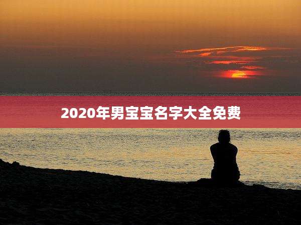 2020年男宝宝名字大全免费