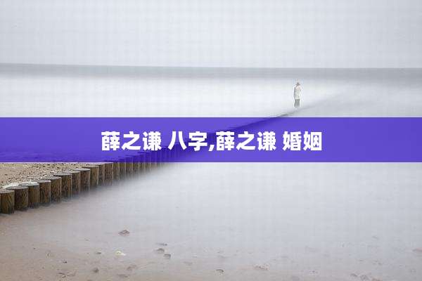 薛之谦 八字,薛之谦 婚姻