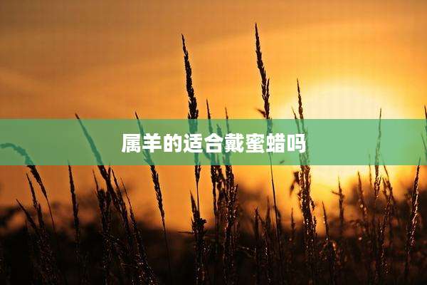 属羊的适合戴蜜蜡吗