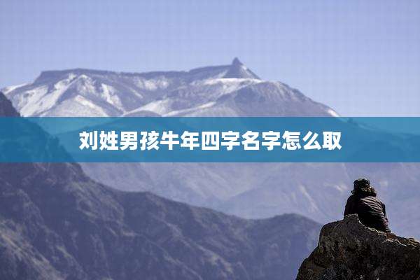 刘姓男孩牛年四字名字怎么取