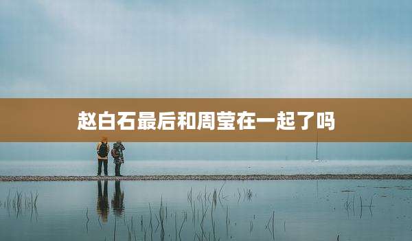 赵白石最后和周莹在一起了吗