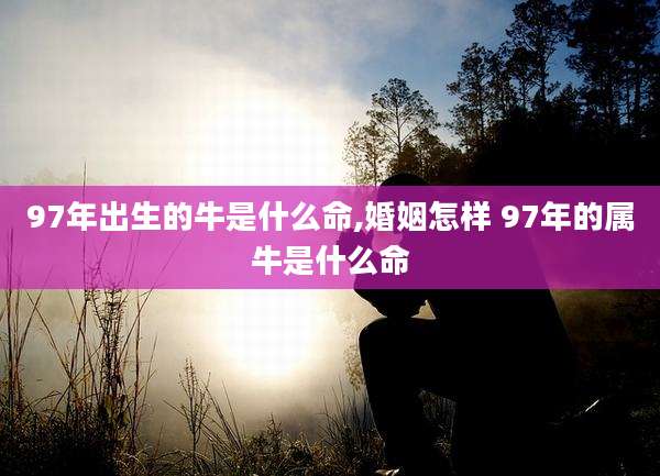 97年出生的牛是什么命,婚姻怎样 97年的属牛是什么命