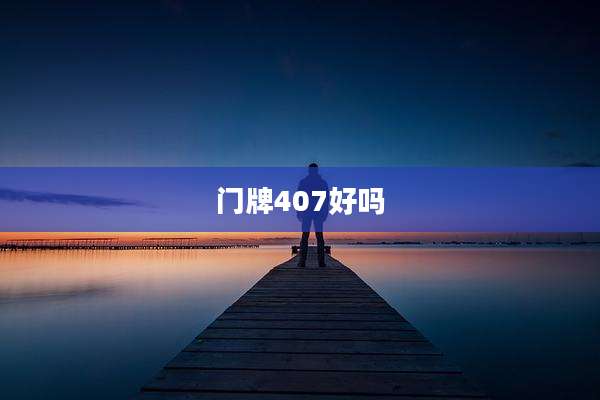 门牌407好吗