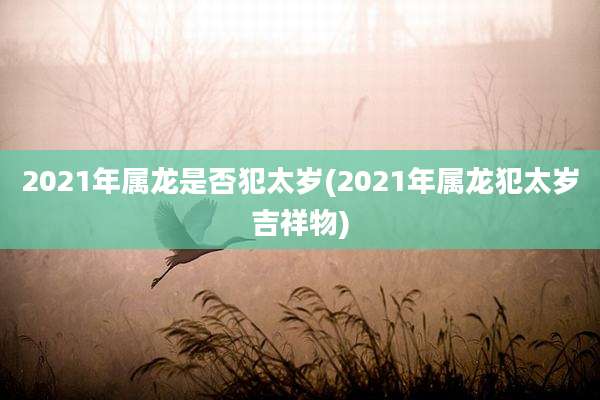 2021年属龙是否犯太岁(2021年属龙犯太岁吉祥物)