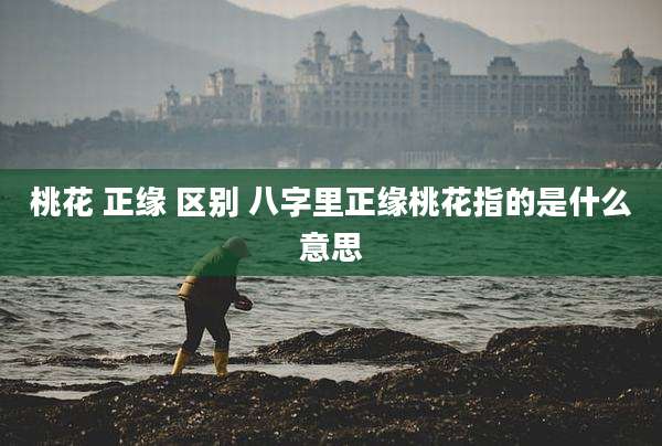 桃花 正缘 区别 八字里正缘桃花指的是什么意思