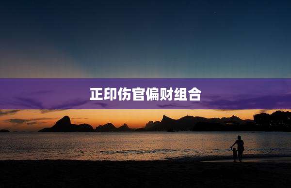 正印伤官偏财组合