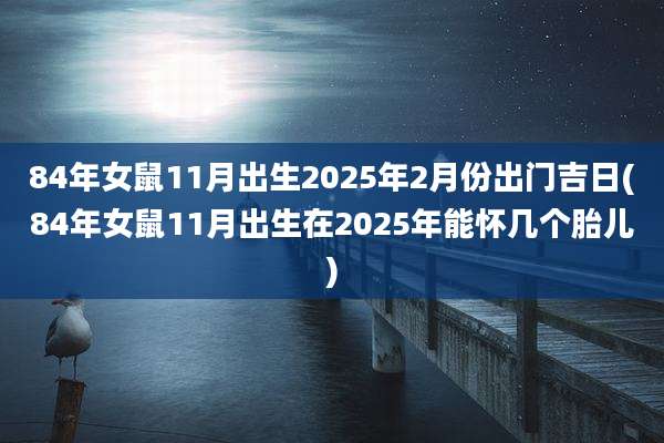 84年女鼠11月出生2025年2月份出门吉日(84年女鼠11月出生在2025年能怀几个胎儿)