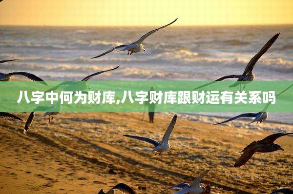 八字中何为财库,八字财库跟财运有关系吗
