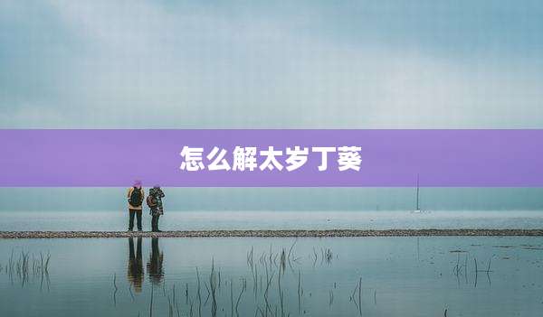 怎么解太岁丁葵